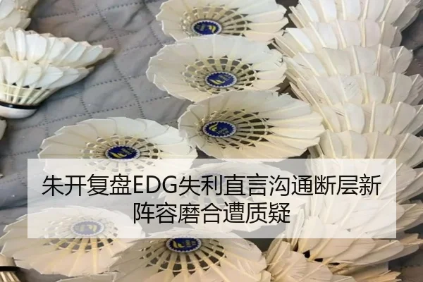 朱开复盘EDG失利直言沟通断层新阵容磨合遭质疑